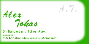 alex tokos business card